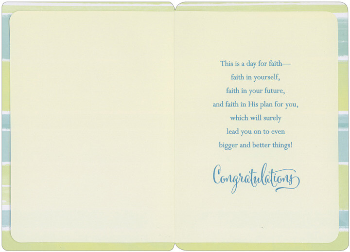God Paved The Way For You Religious Graduation Congratulations Card