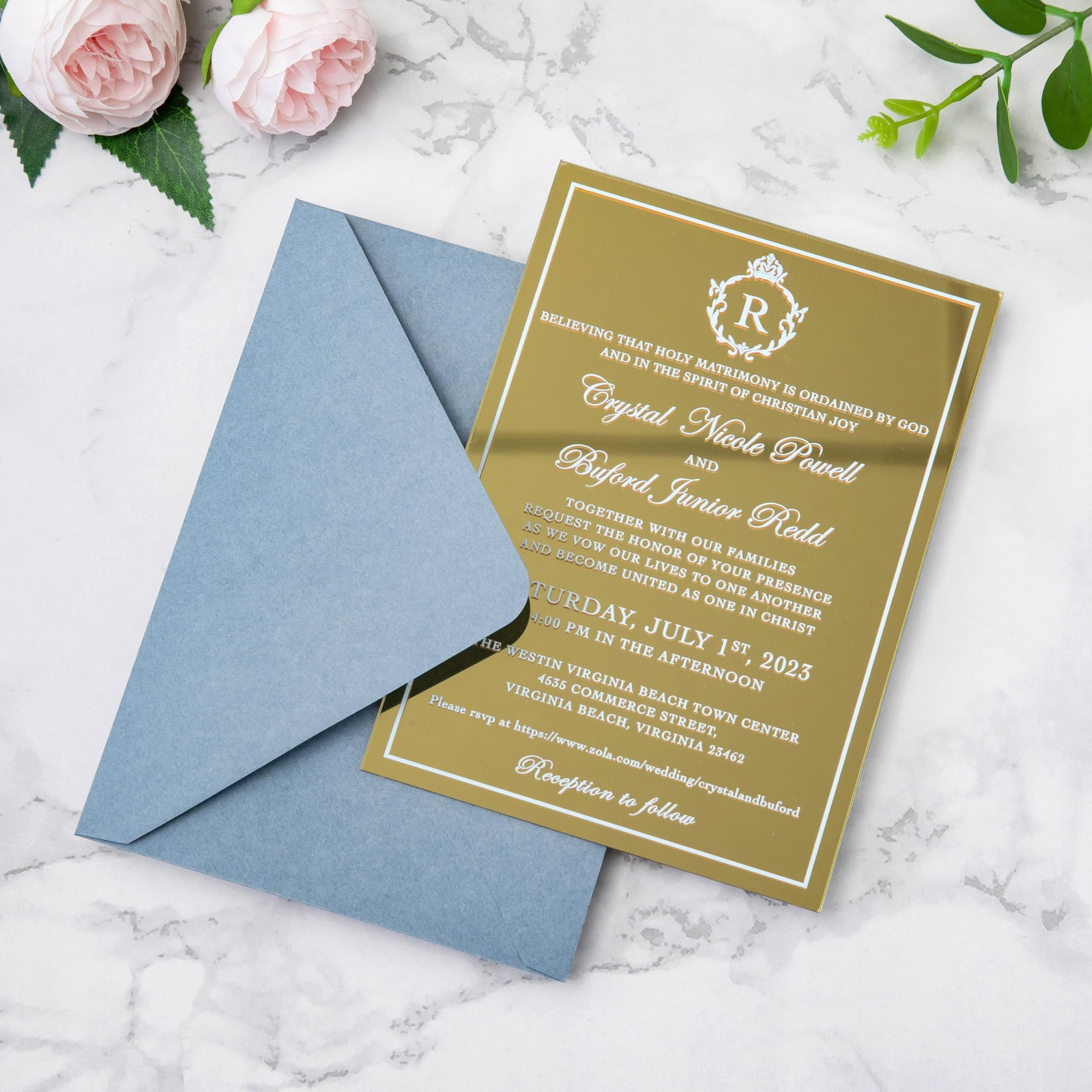 50 PCS Matte Dusty Blue A7 5.25×7.25″ Envelopes Weddings Invitation Cards