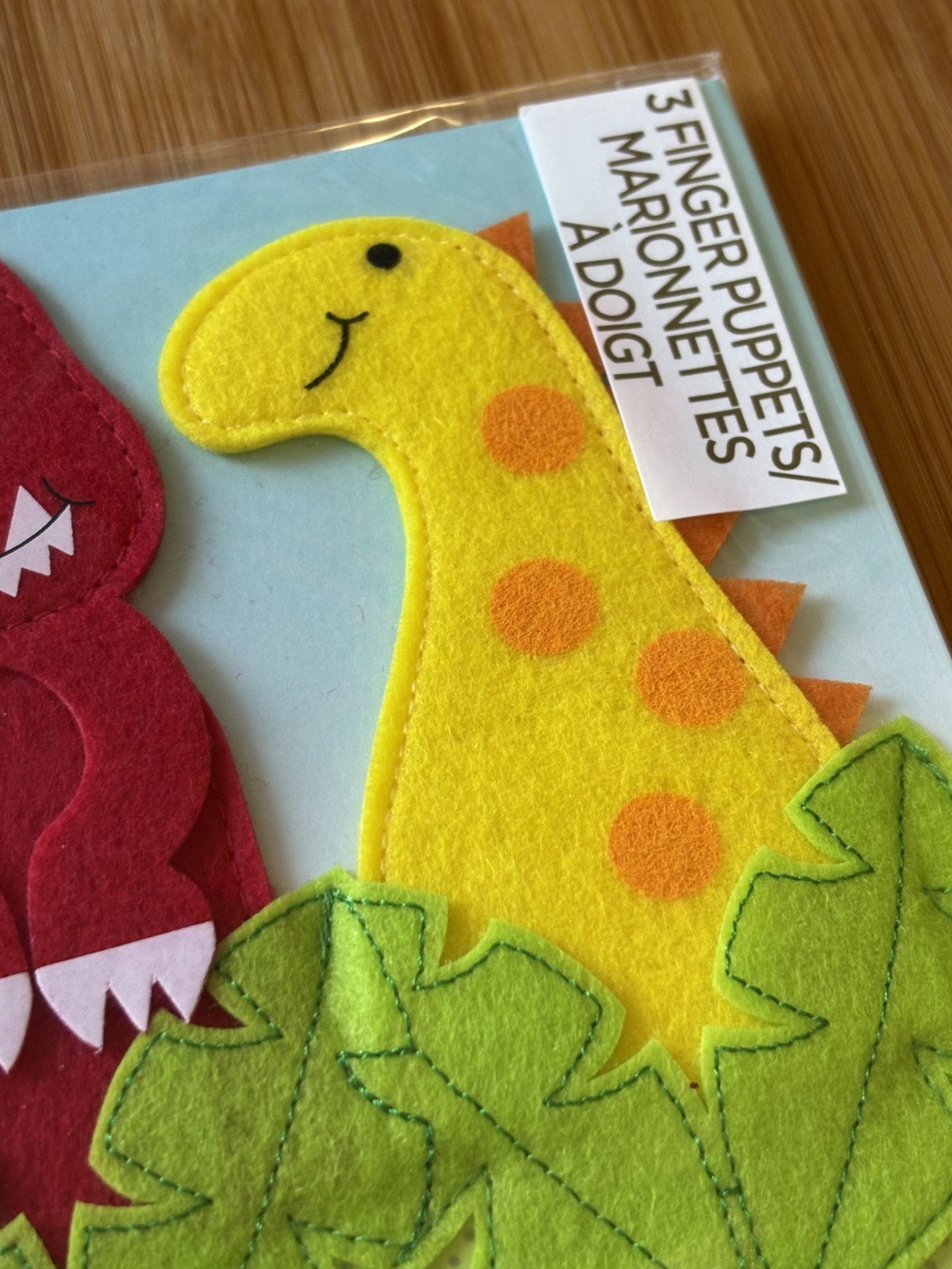 Papyrus Premium Greeting NEW Card Happy Birthday Finger Puppet Dinosaur Dino Kid
