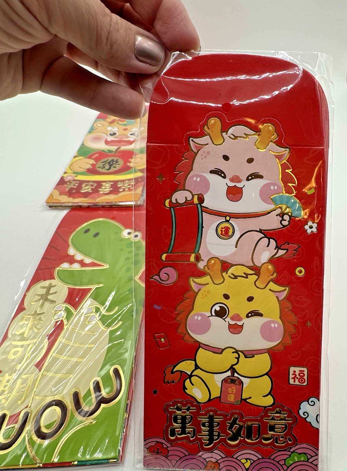 Set of 24 Chinese Red Envelopes Cartoon Animal Lunar New Year Money Pocket NEW