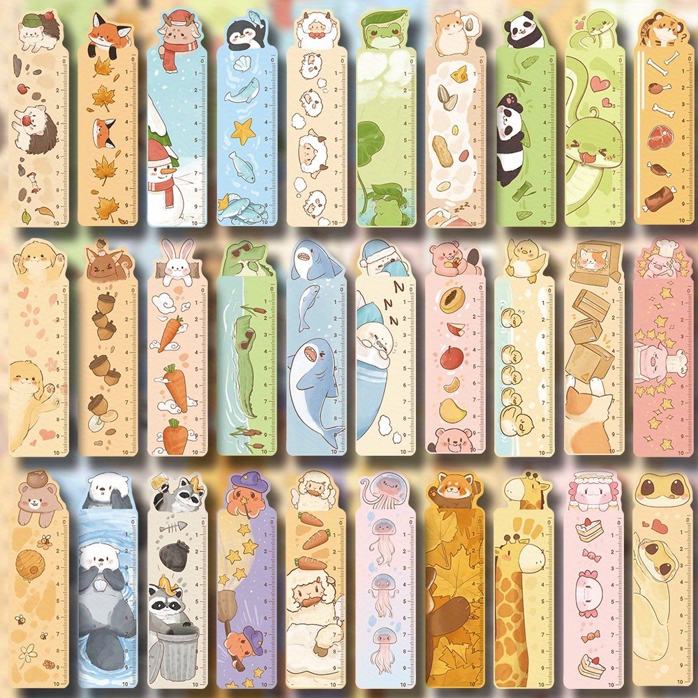 5pcs Cute Animal Bookmarks Colorful Durable Reading Gift for Book Lovers RANDOM