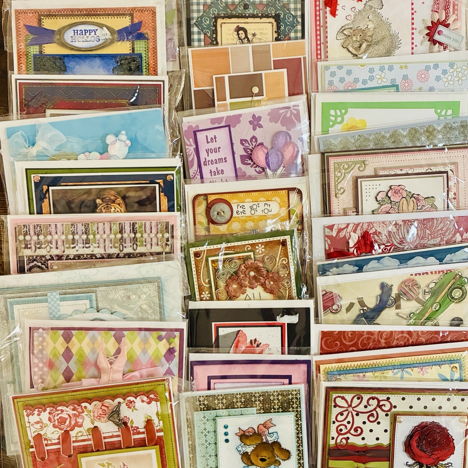 Lot Of 50 Assorted Bulk Handmade Greeting Cards