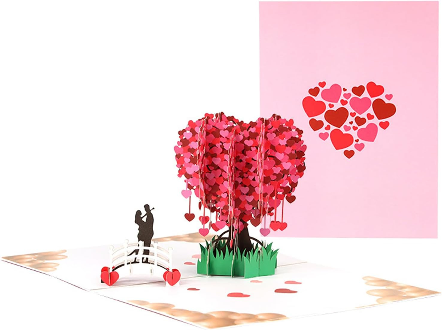 Lover Tree Pop up Card,3D Love Greeting Card with Envelope and Note Insert,Uniqu