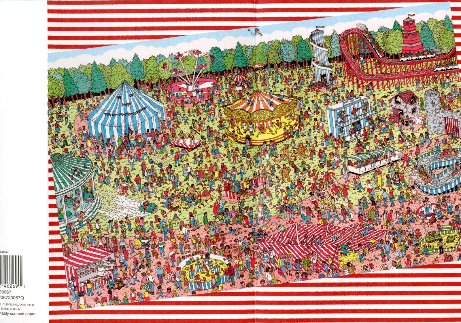 Where’s Waldo BIRTHDAY Card, Fairground Search Game Fun by American Greetings +✉