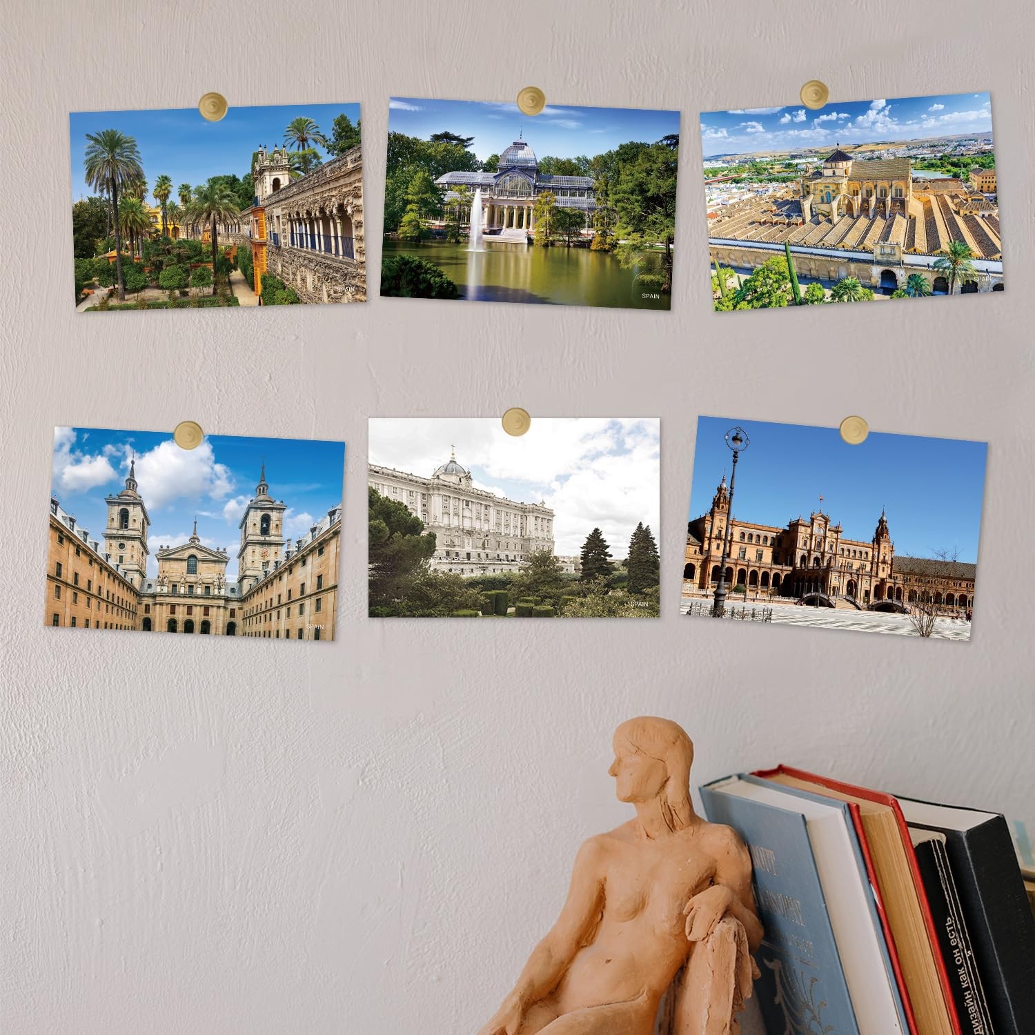 Spain Vintage Landscape Postcards Pack 20pc/Set Postcards from Around the Wor…