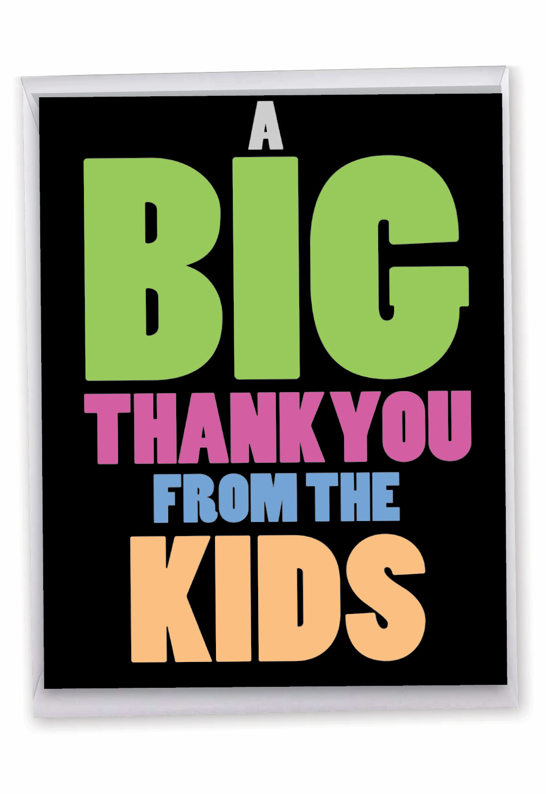 Funny Thank You Card (8.5 x 11 Inch) – Big Thanks From The Kids J6888TYG-US