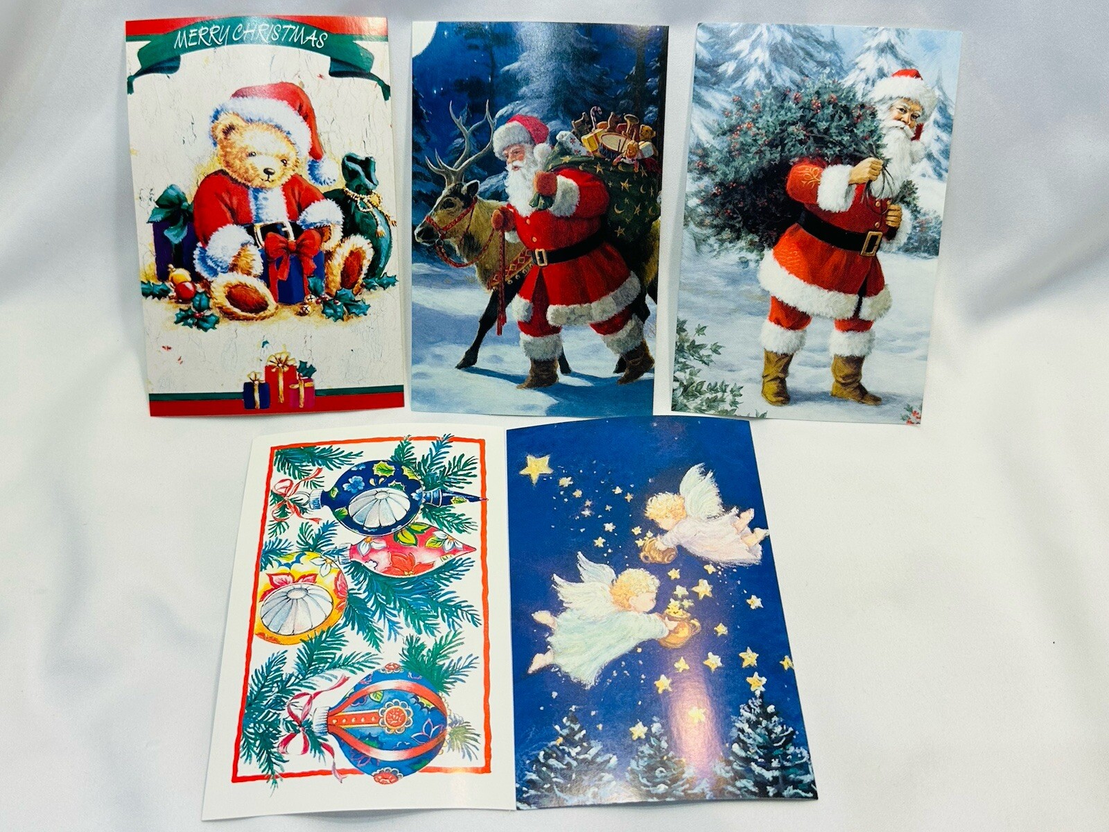 Christmas CardPostcard Lot 100 Vintage Style Santa Angel Teddy Bear Greeting