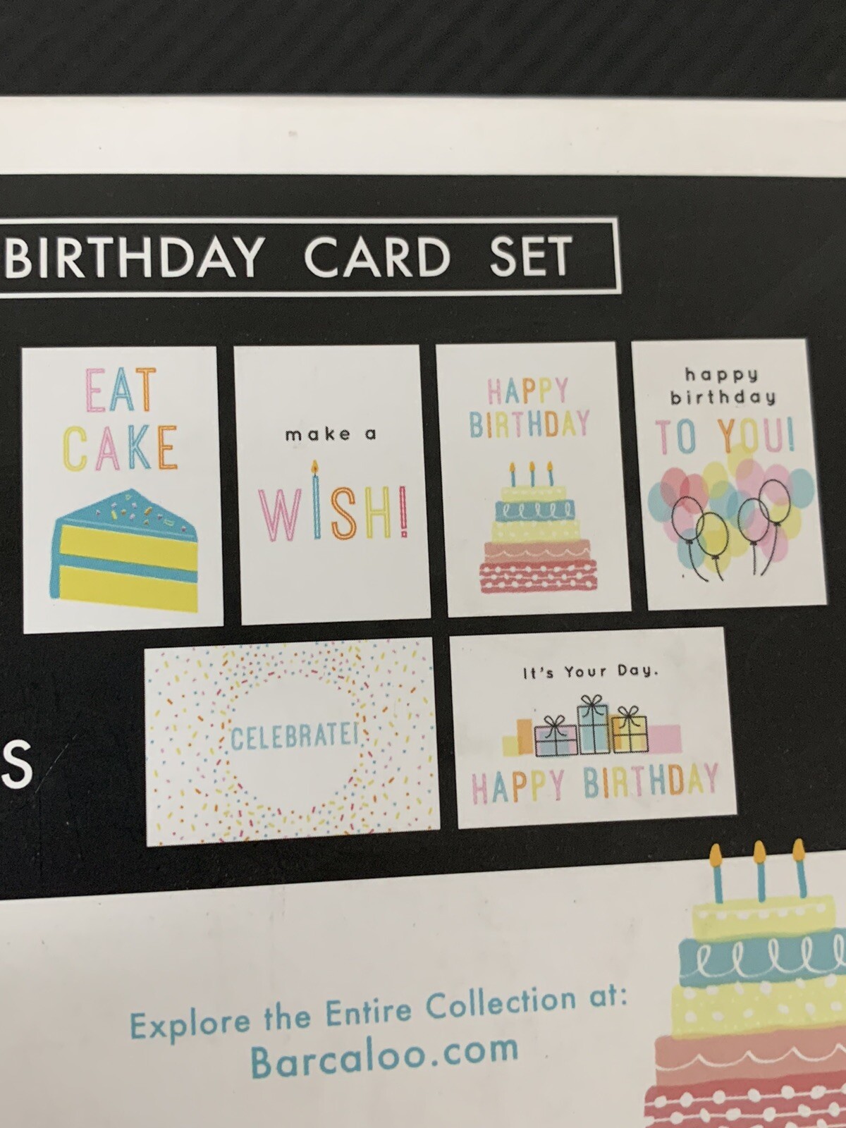 Set Of 36 Happy Birthday Cards with Envelopes, 6 Illustrated Designs – NEW/FAST!