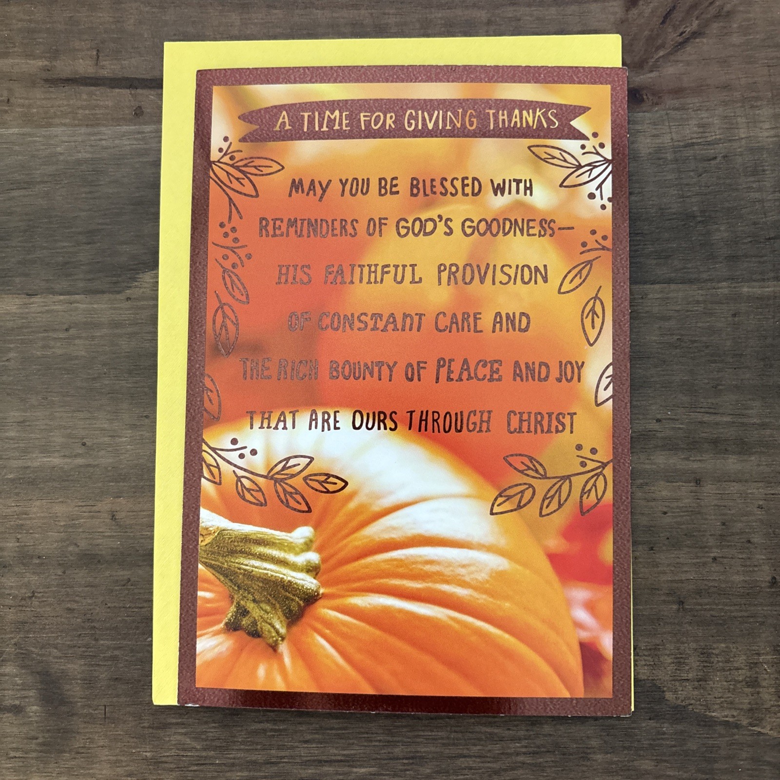 Religious DaySpring Thanksgiving Card “God’s Goodness”