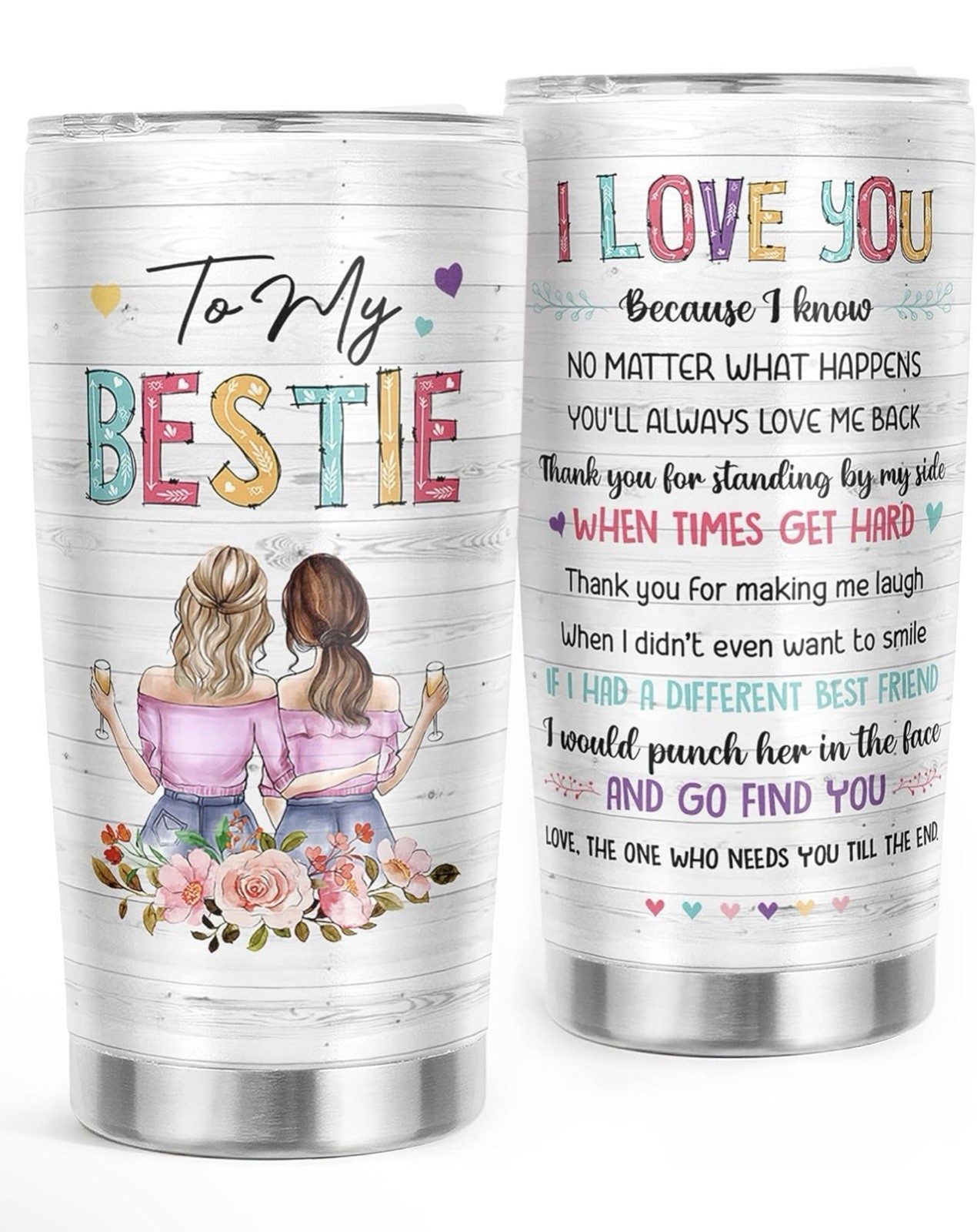 20oz Stainless Steel Coffee Tumbler Friendship Gift for Women – New
