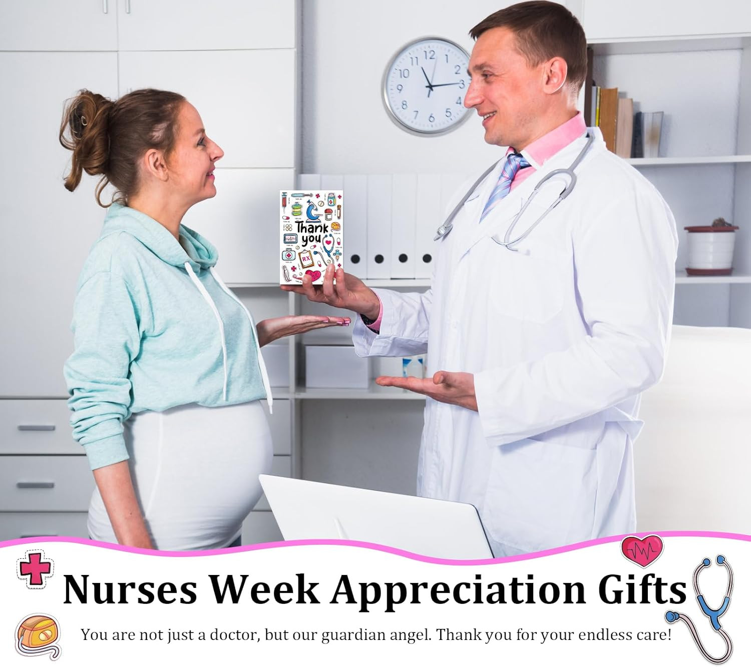 Nurse Thank You Card – Thank You Gifts Cards for Doctors Nurses Preceptor Gift N