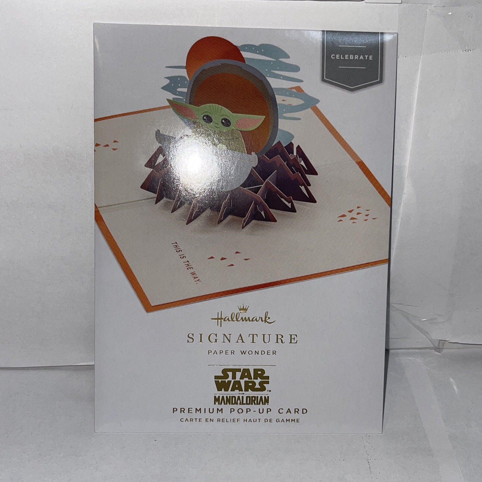 HALLMARK Signature Paper Wonder Star Wars Pop UP Mandalorian Celebrate 2 pack