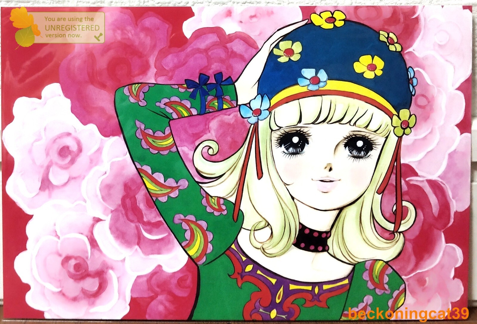 Eiko Hanamura Shojo Manga Postcard Girl Comic Book Greeting Card MADE IN JAPAN