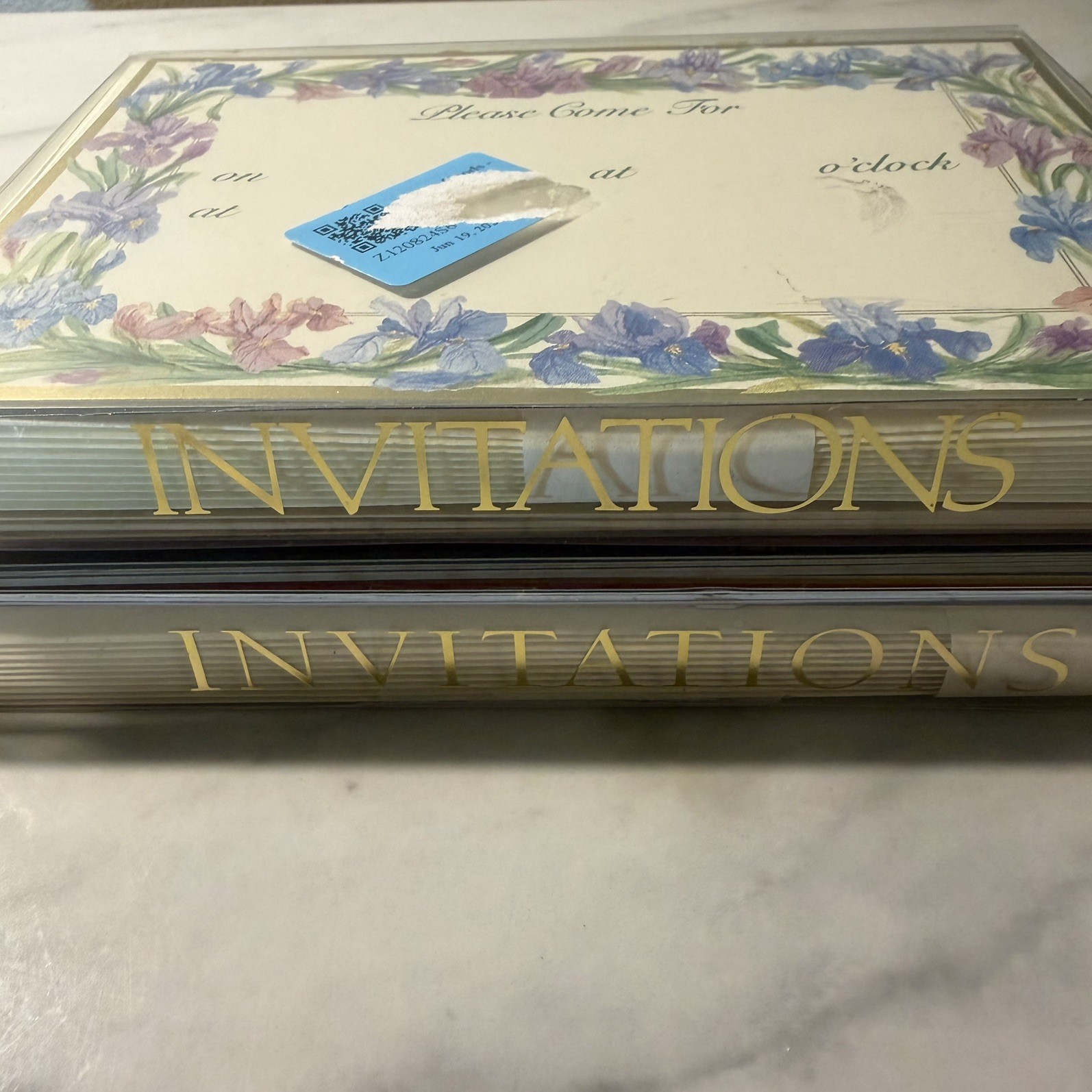 Vintage Caspari Invitations lot party, quaint Country Cottage Core shabby chic