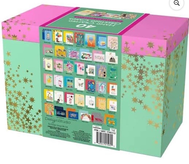 NEW All Occasion Greeting Card Collection, 40ct Hand crafted with envelope & box