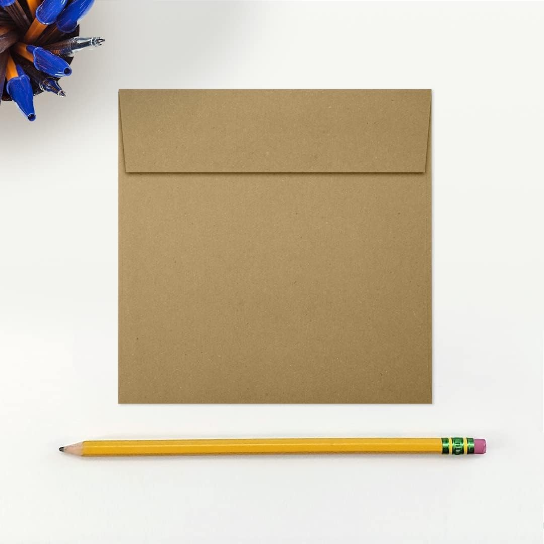 LUXPaper Square Invitation Envelopes | Peel & Press | 5 x 5 | Grocery Bag B…