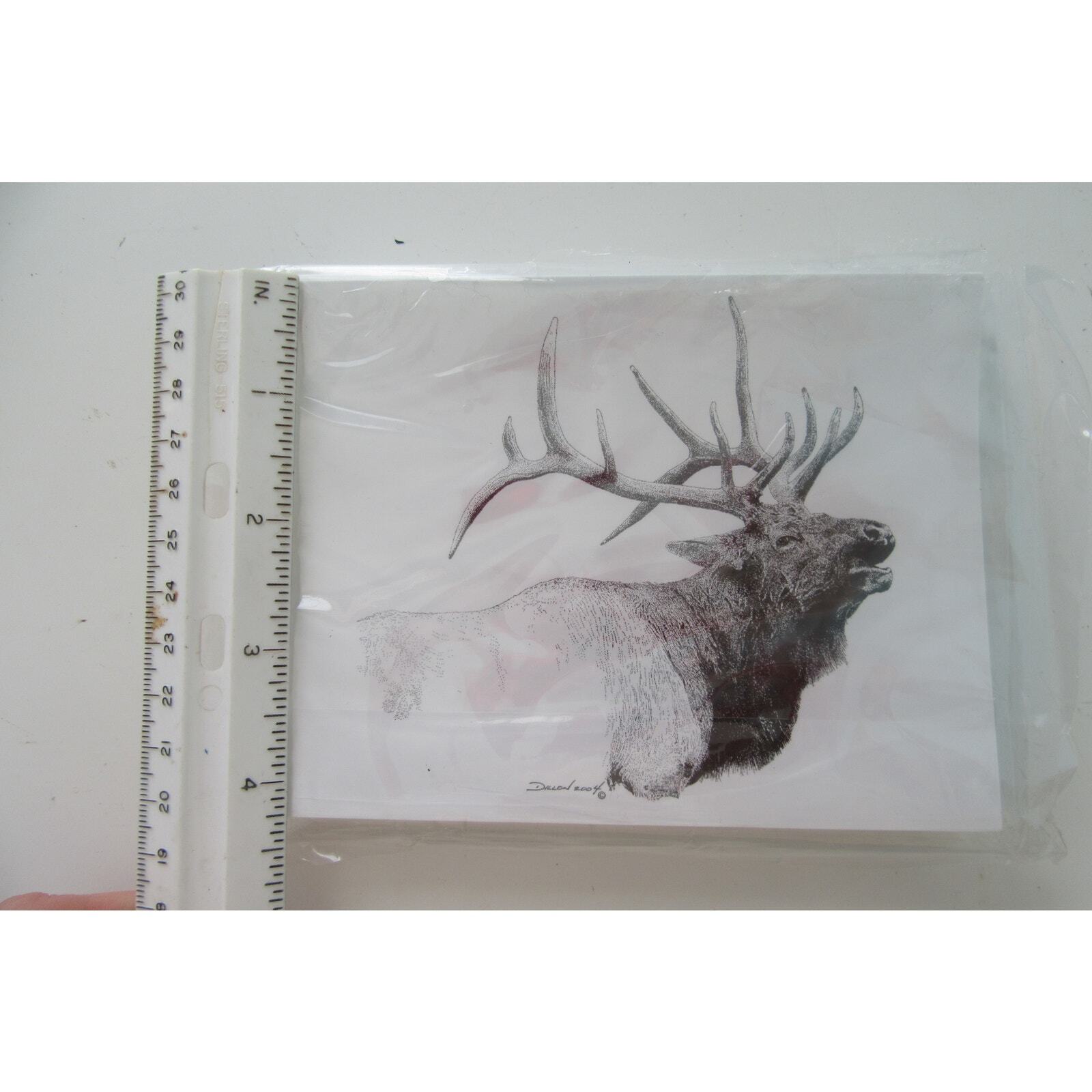 Lot Cafe Press Elk Blank Note Thank You Cards 60 New With Envelopes.