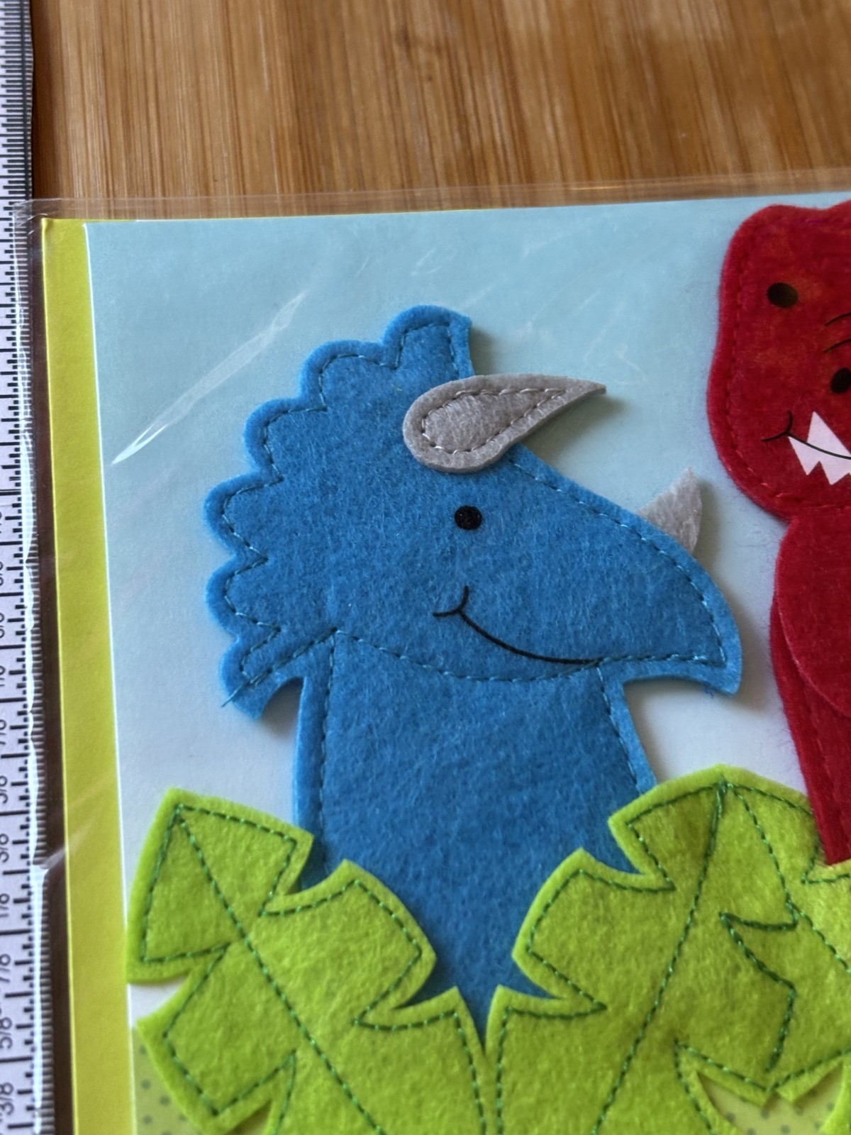Papyrus Premium Greeting NEW Card Happy Birthday Finger Puppet Dinosaur Dino Kid