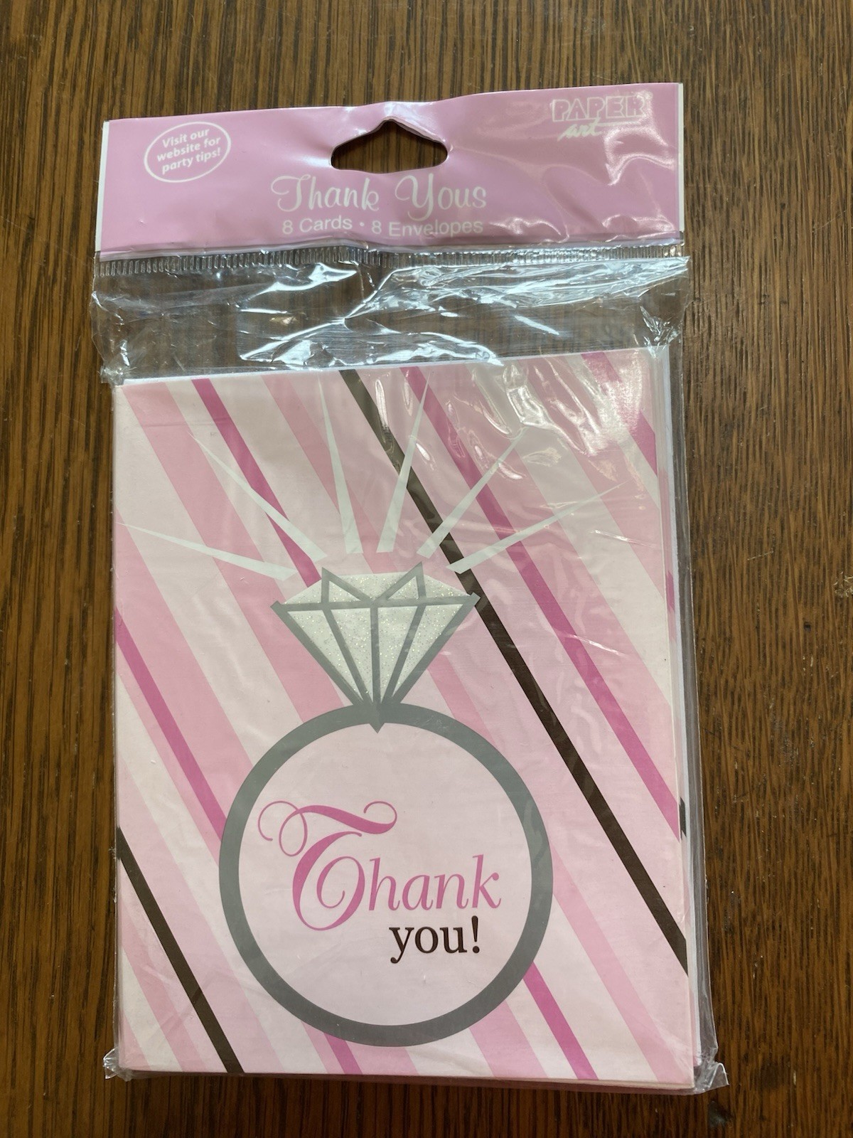 NEW THANK YOU CARDS & ENVELOPES BACHELORETTE BRIDE 2BE -DOTS CREATIVE CONVERTING