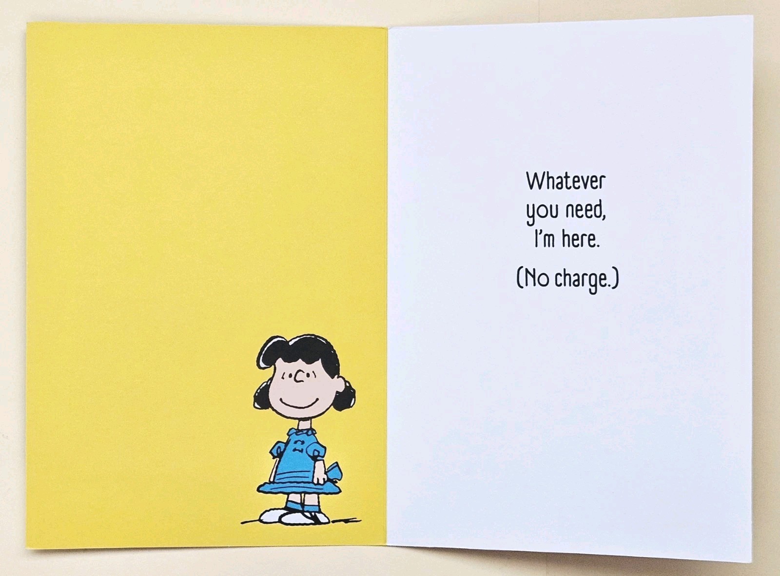 Peanuts “Lucy” Greeting Card (+ Envelope)