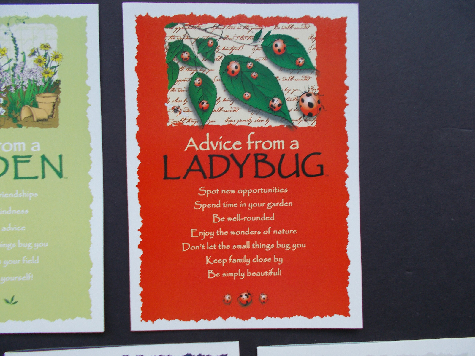 SET OF 8 “ADVICE FROM” BLANK NOTE CARDS + ENVELOPES, 8 DIFFERENT DESIGNS