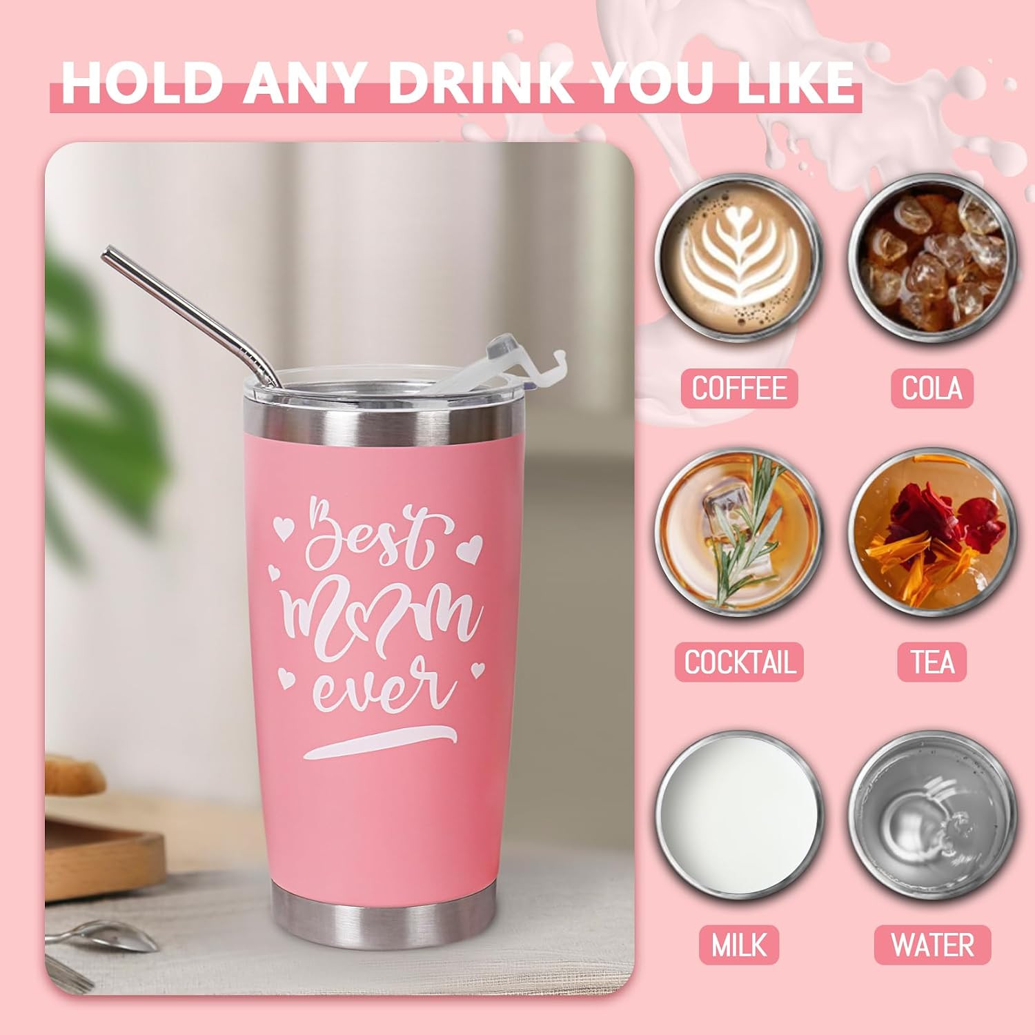 Best Mom Ever Gifts from Son Daughter, Happy Birthday Christmas Mothers Day Idea