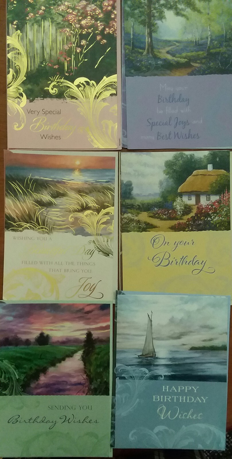 Thank You & Birthday Cards – lot of 60
