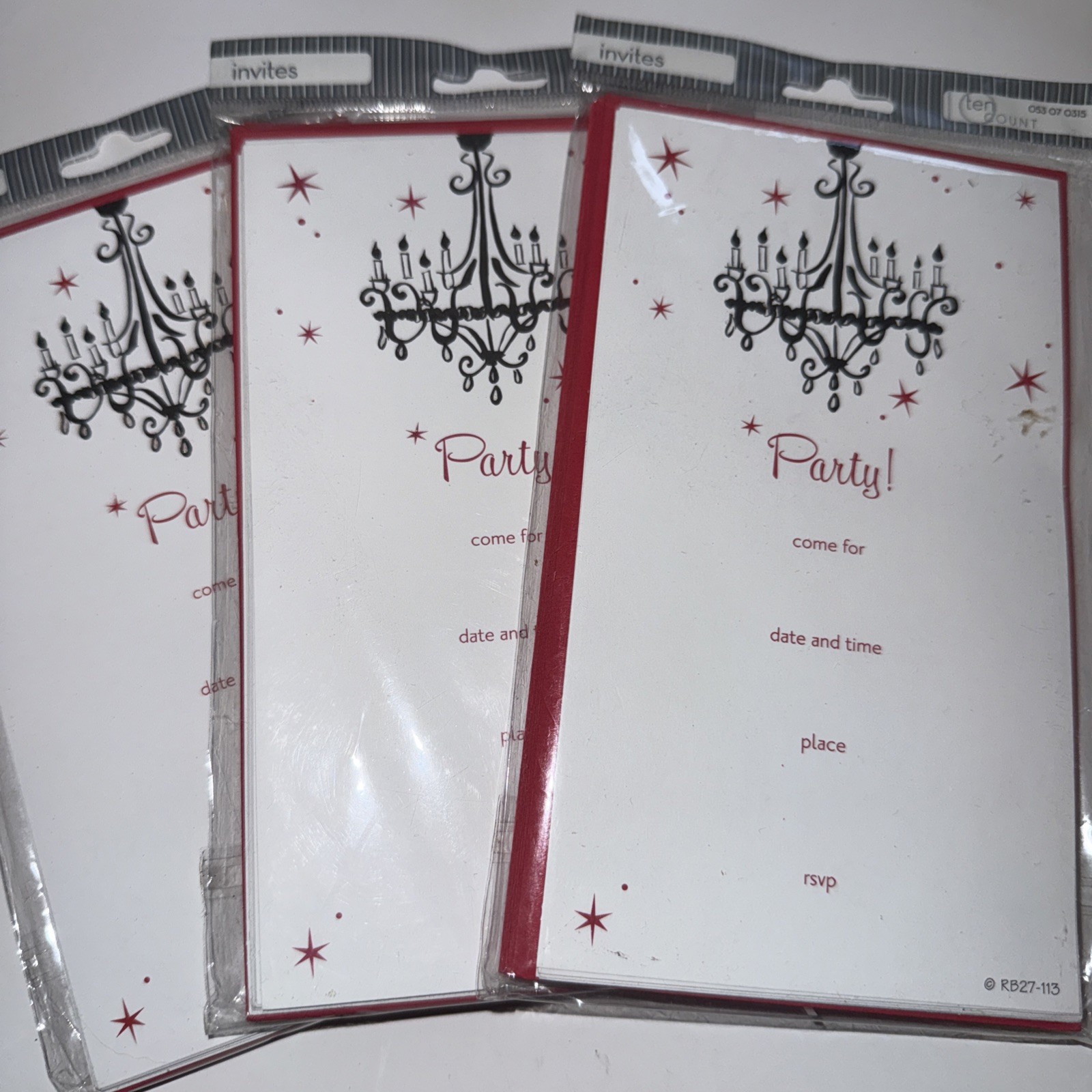 Halloween Party Invitation Cards, Elegant Gothic Theme, 30 Invites & envelopes
