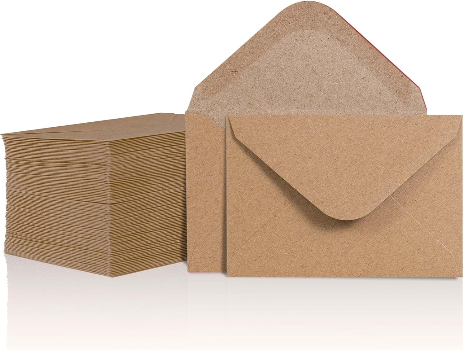 Gift Card Envelopes – 100-Count Mini Envelopes, Kraft Paper Business Card Envel