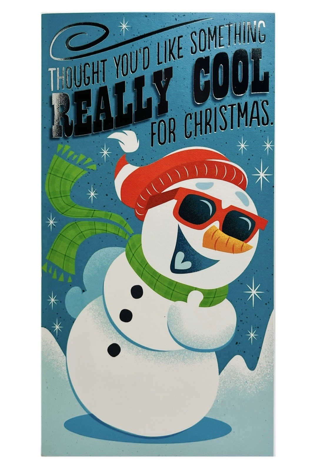 Christmas Card Money Gift Card Holder Funny 3D Pop-Up Snowman Hallmark Card
