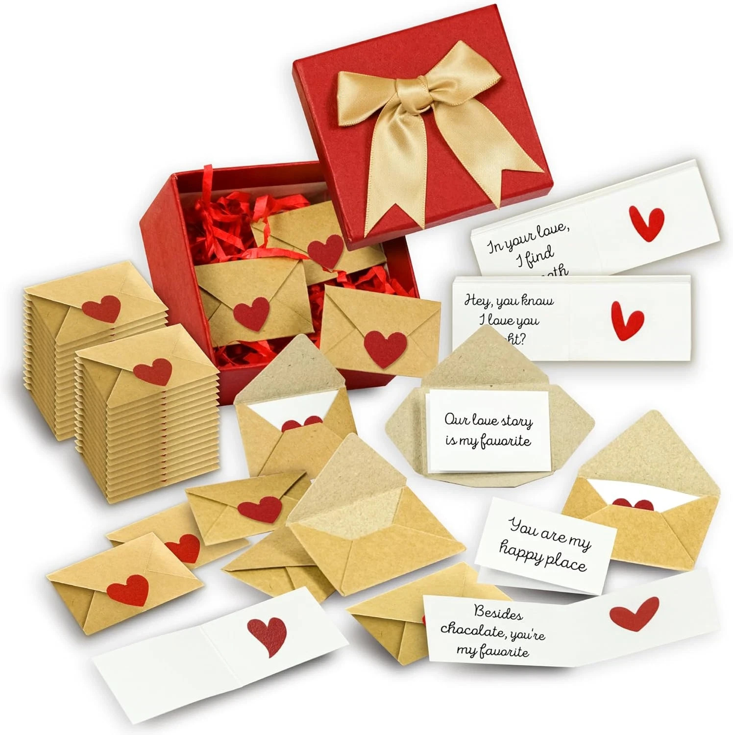 60 Mini Love Notes with Envelopes – Perfect Gift for Couples on Any Occasion