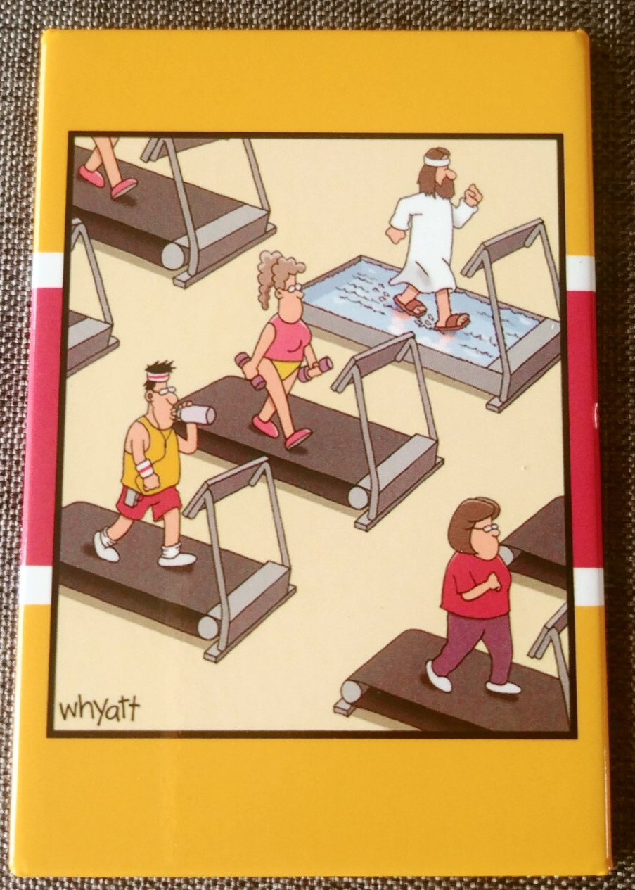 “He Walks On Water”, (1) Leanin’ Tree, Miracle Of Jesus, New, Religious Magnet