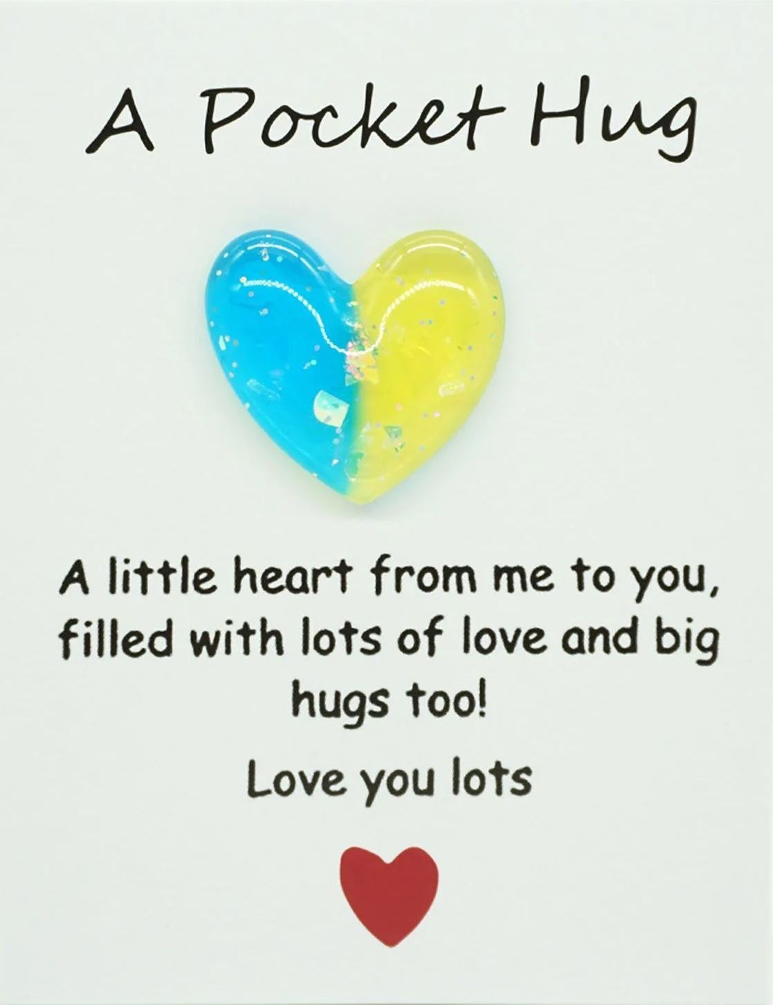 Pocket Hugs Heart Cards Inspirational Gift Cards for Family Friends & Loved Ones