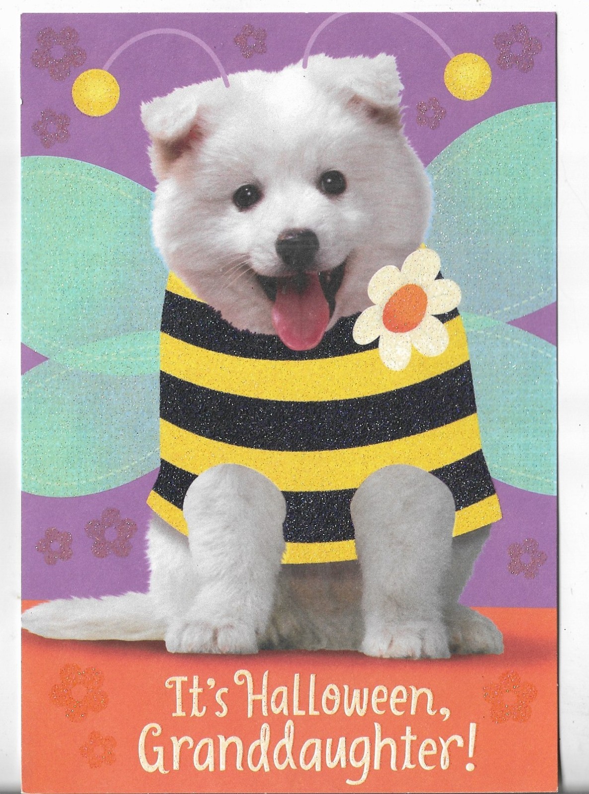 NEW Hallmark CARD 5.5×8 It’s HALLOWEEN GRANDDAUGHTER- Could U BEE Any Cuter?