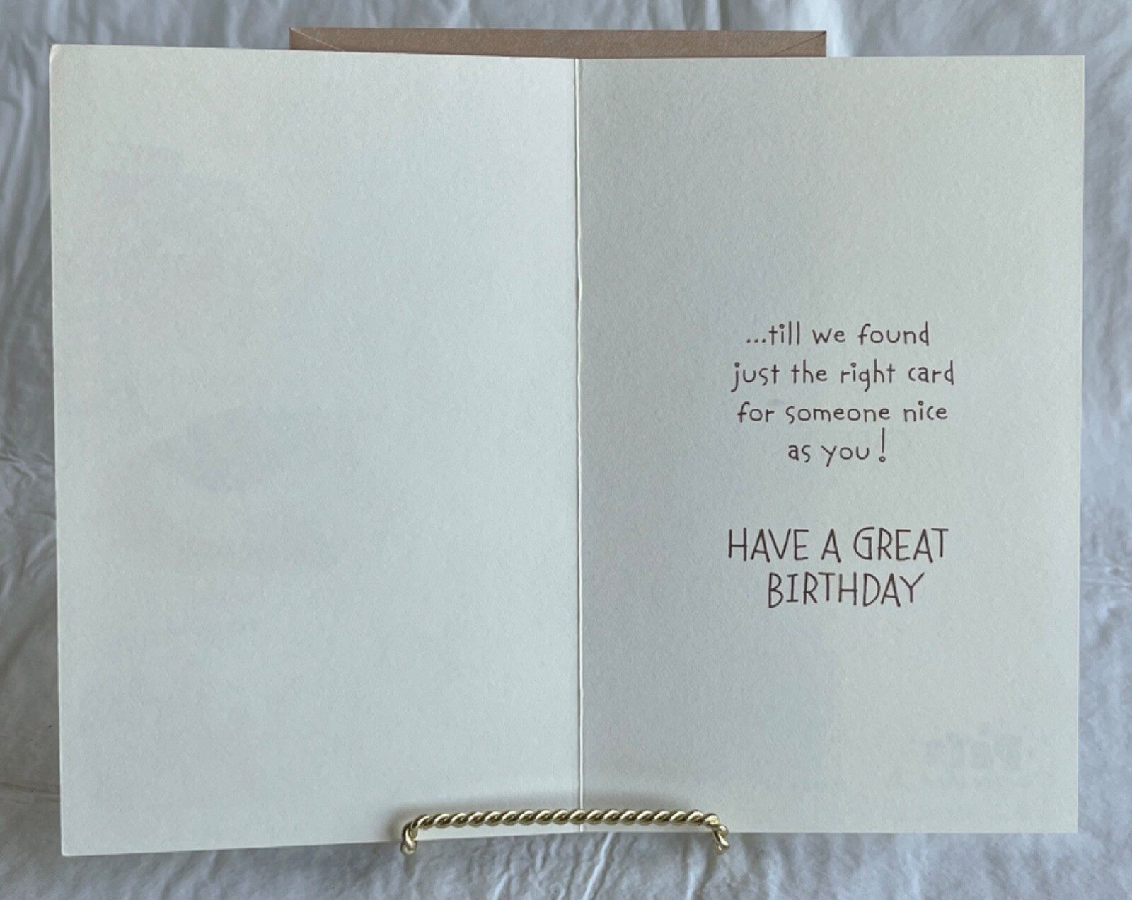 Vintage Carlton Cards “We Looked For A Birthday Card Fo You…” Greeting Card
