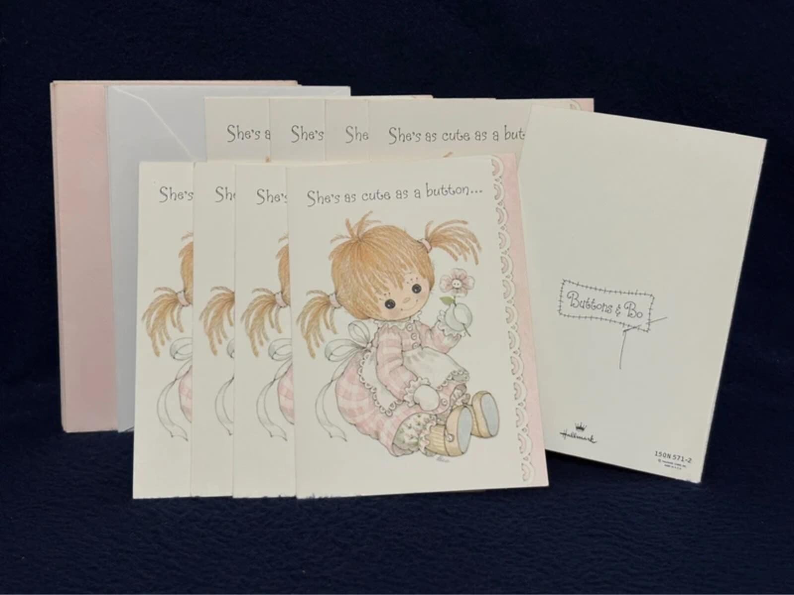 vintage Hallmark “Buttons & Bo” greeting cards