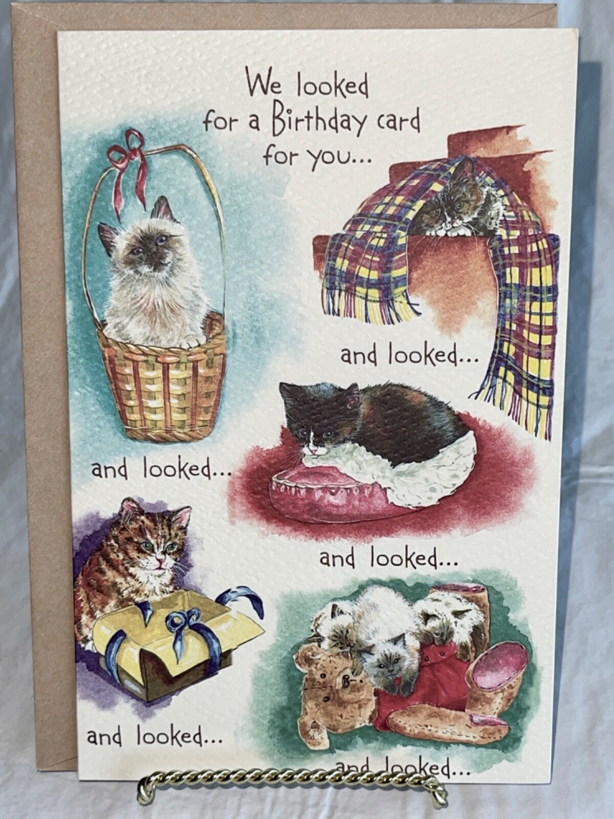 Vintage Carlton Cards “We Looked For A Birthday Card Fo You…” Greeting Card