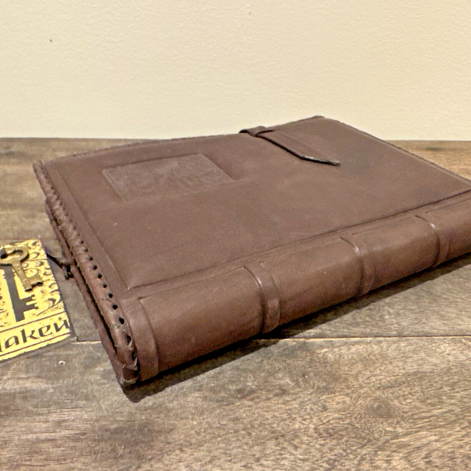 Genuine Leather Diary/Journal/Writing Notebook Brown 6.5×8.5 Handmade in Belarus