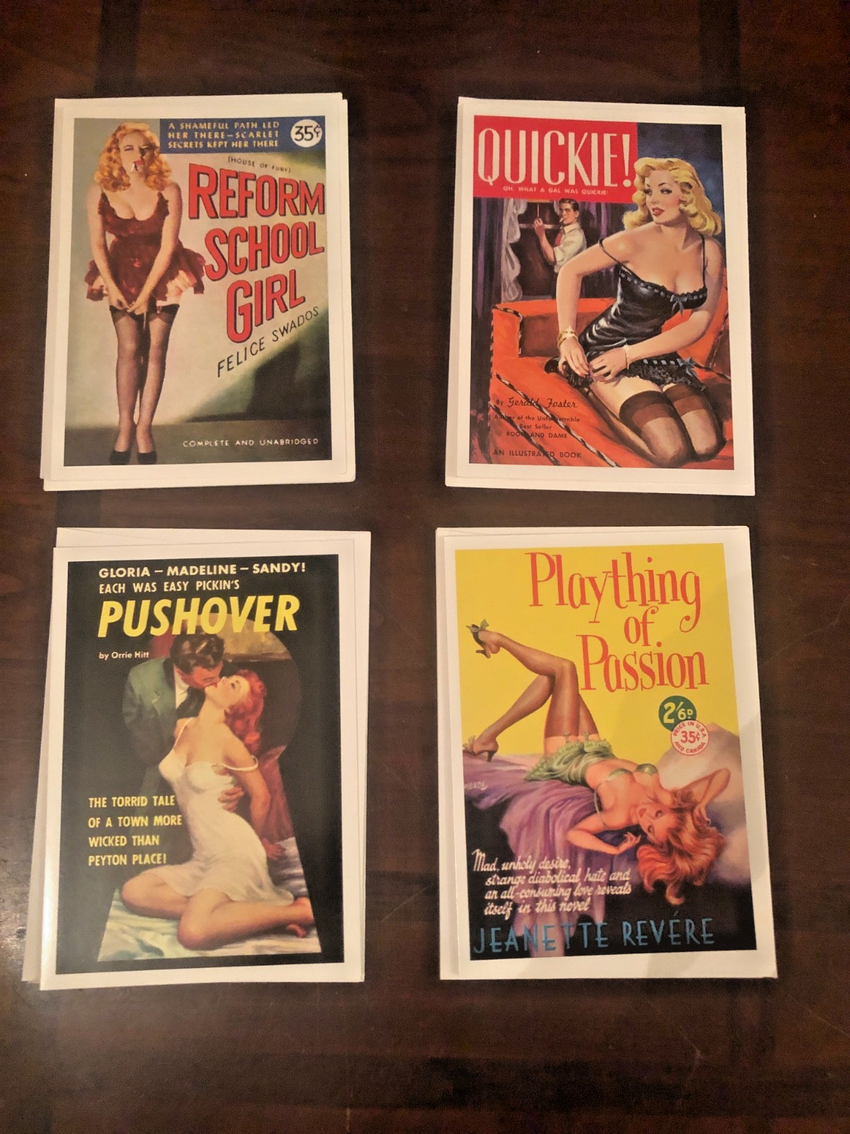 The Original Pulp Fiction Collection Retro Notecards by Portal – Set of 8