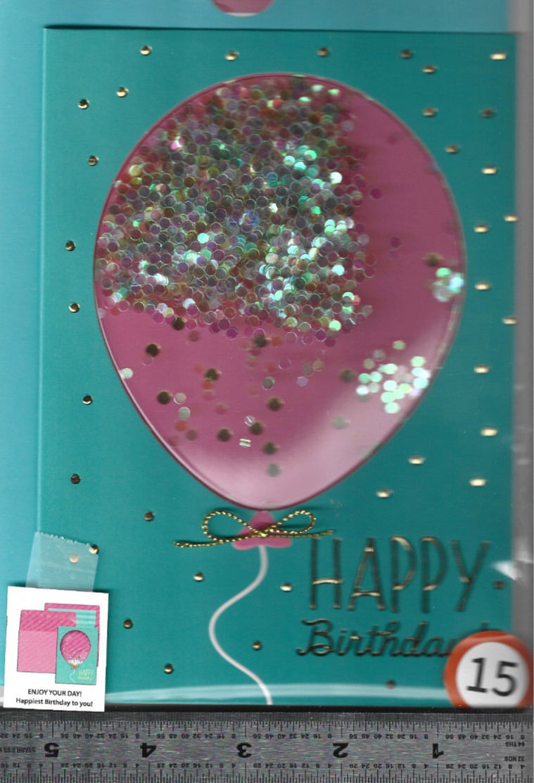 (# B ) 1 BIRTHDAY PAPYRUS. BURGOYNE & HALLMARK EMBELLISHED CARD