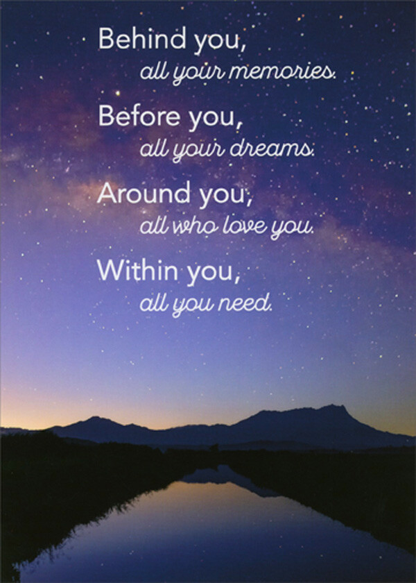 RSVP Behind You Before You Within You Graduation Congratulations Card