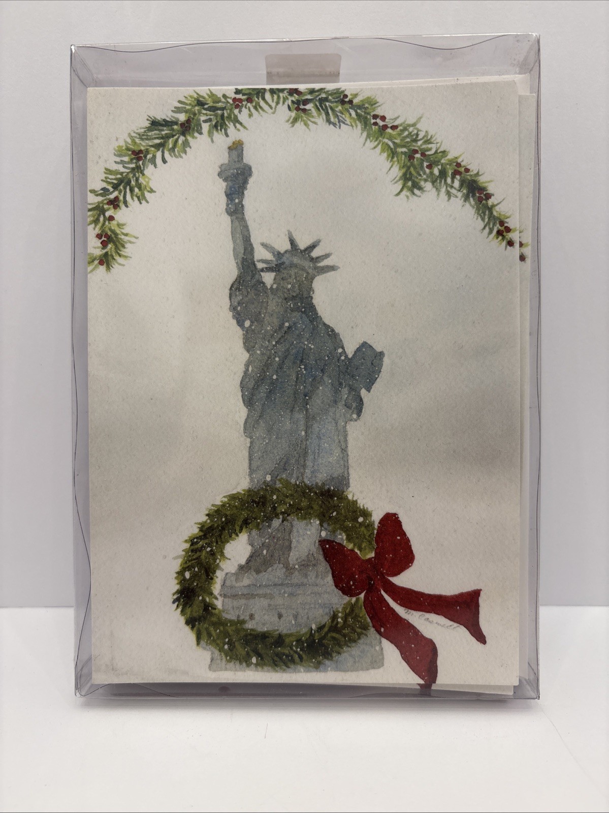 East Coast Print Images Boxed Christmas Cards Set of 12 Statue of Liberty