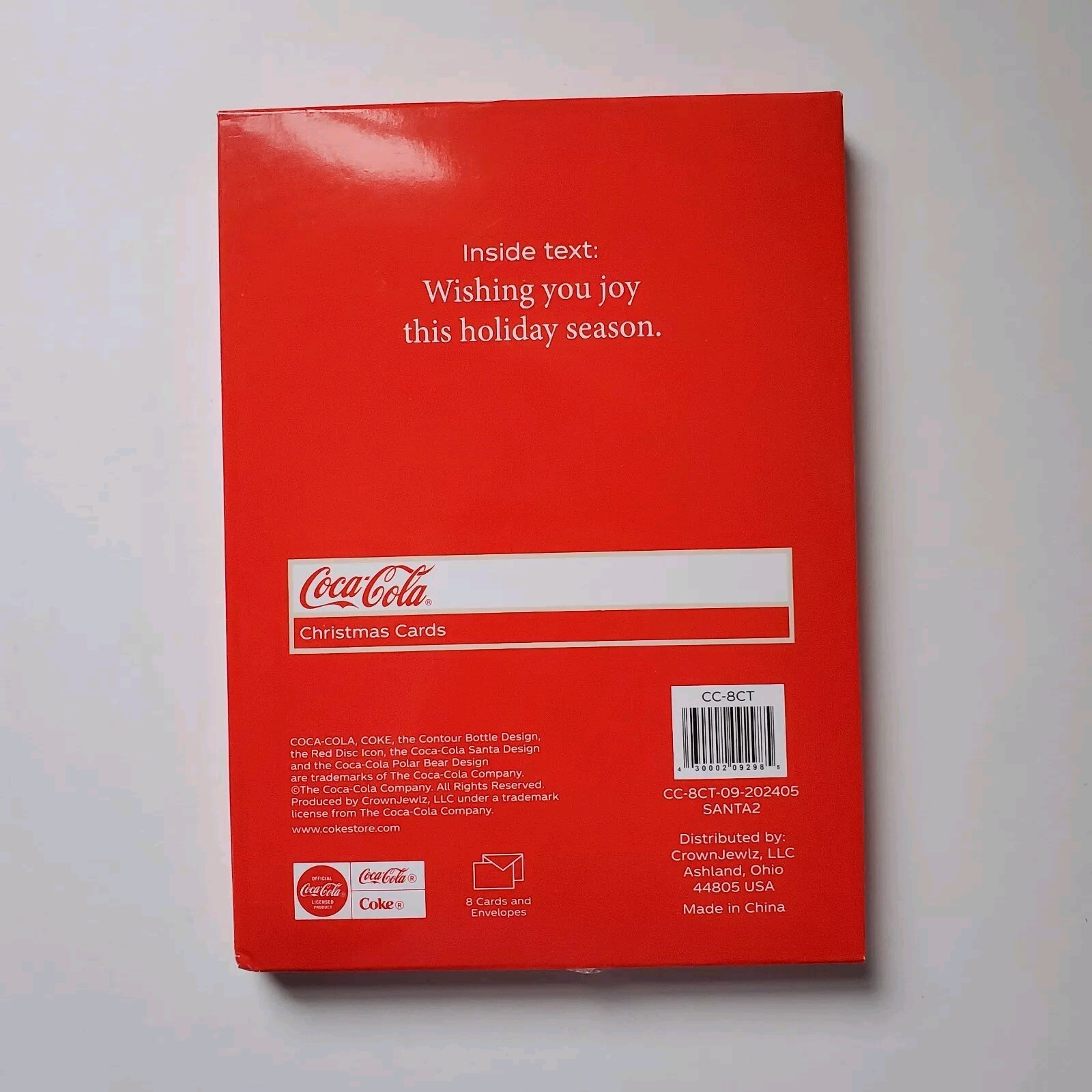 6 Boxes Coca Cola Santa Polar Bear Dog Coke Bottle Christmas Cards 8 Count Each