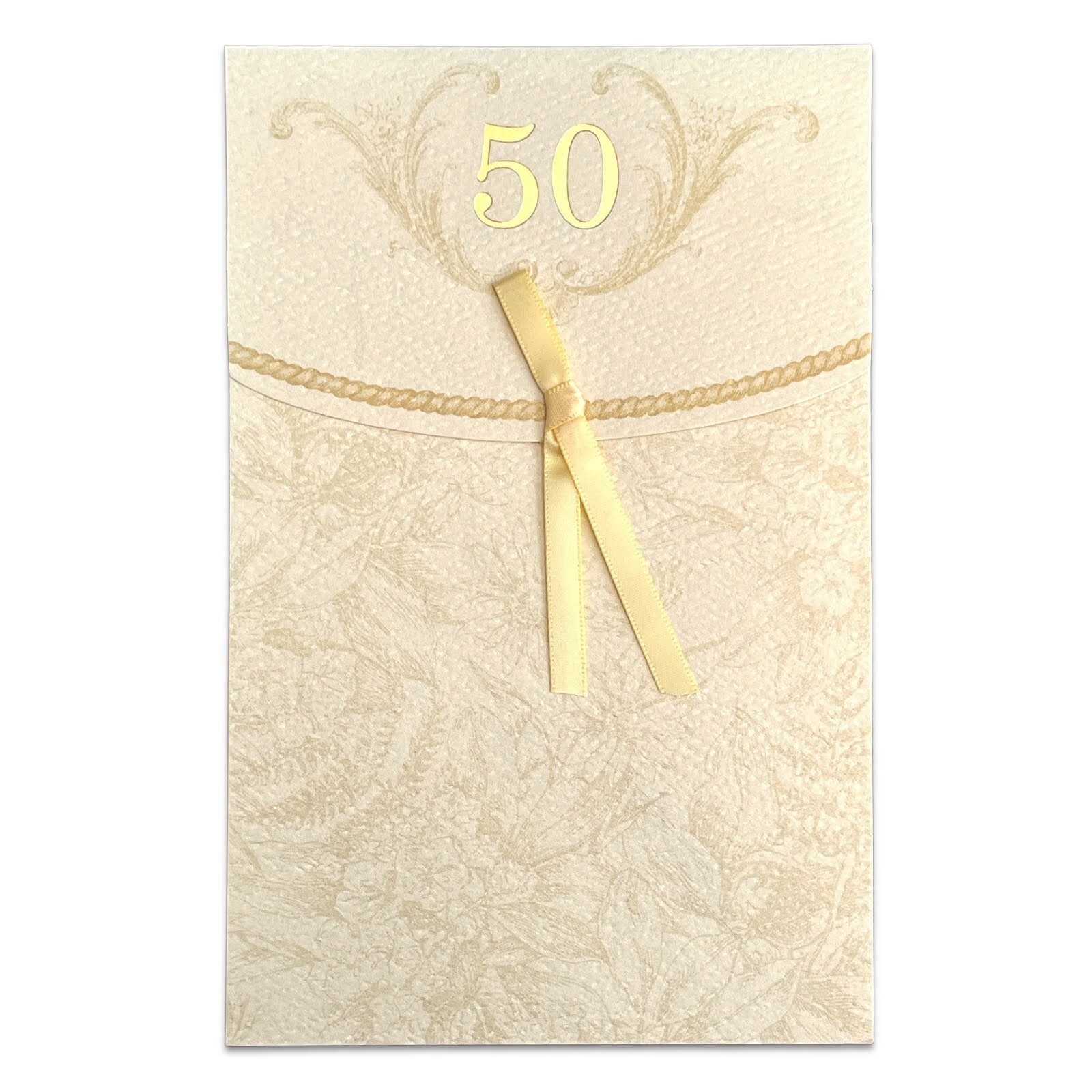 Elegant 50 50TH GOLDEN ANNIVERSARY Card FOR COUPLE by American Greetings + ✉️