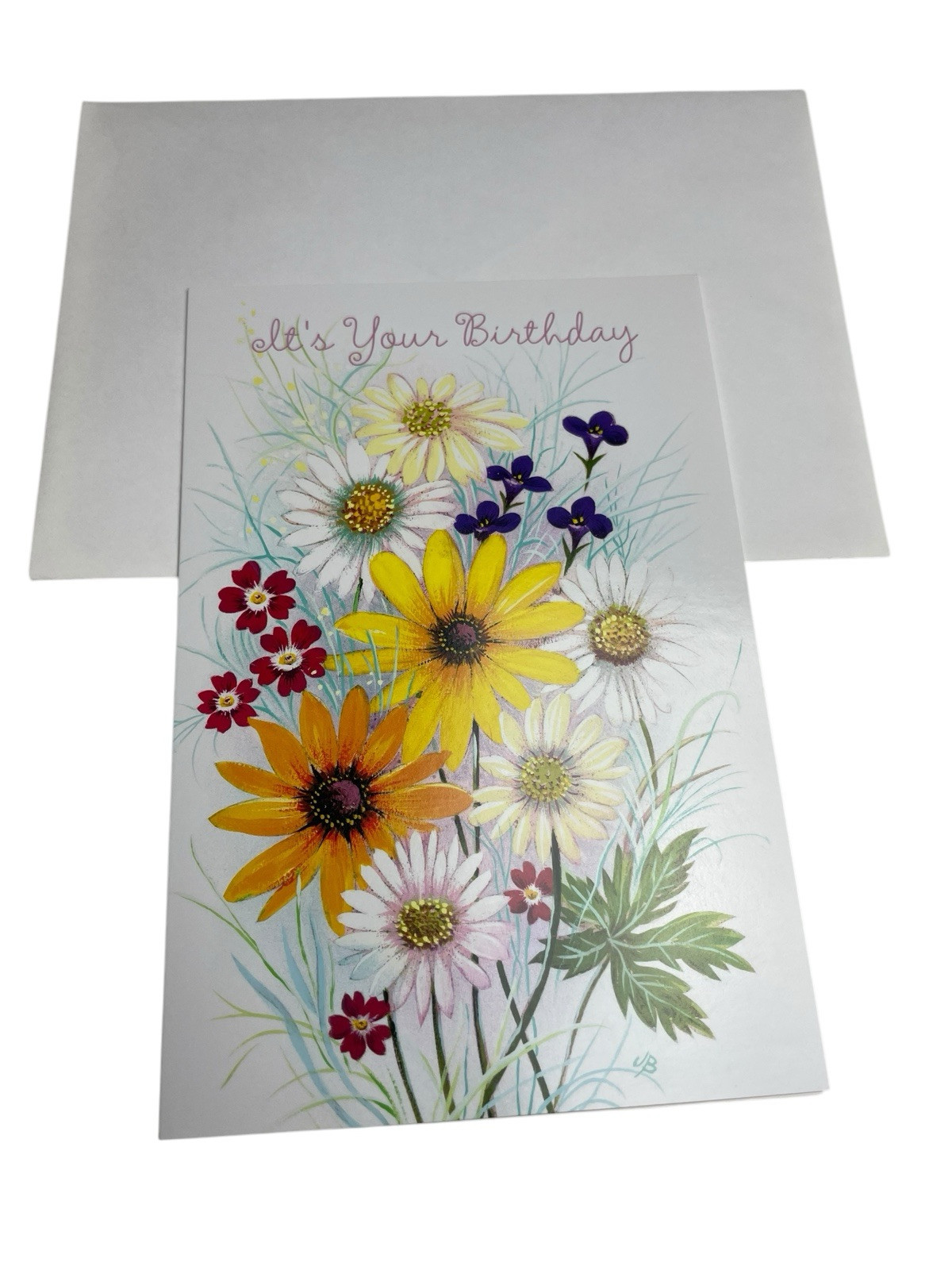 Birthday Card Floral Flowers Generic for Anyone Fravessi Greetings USA Made