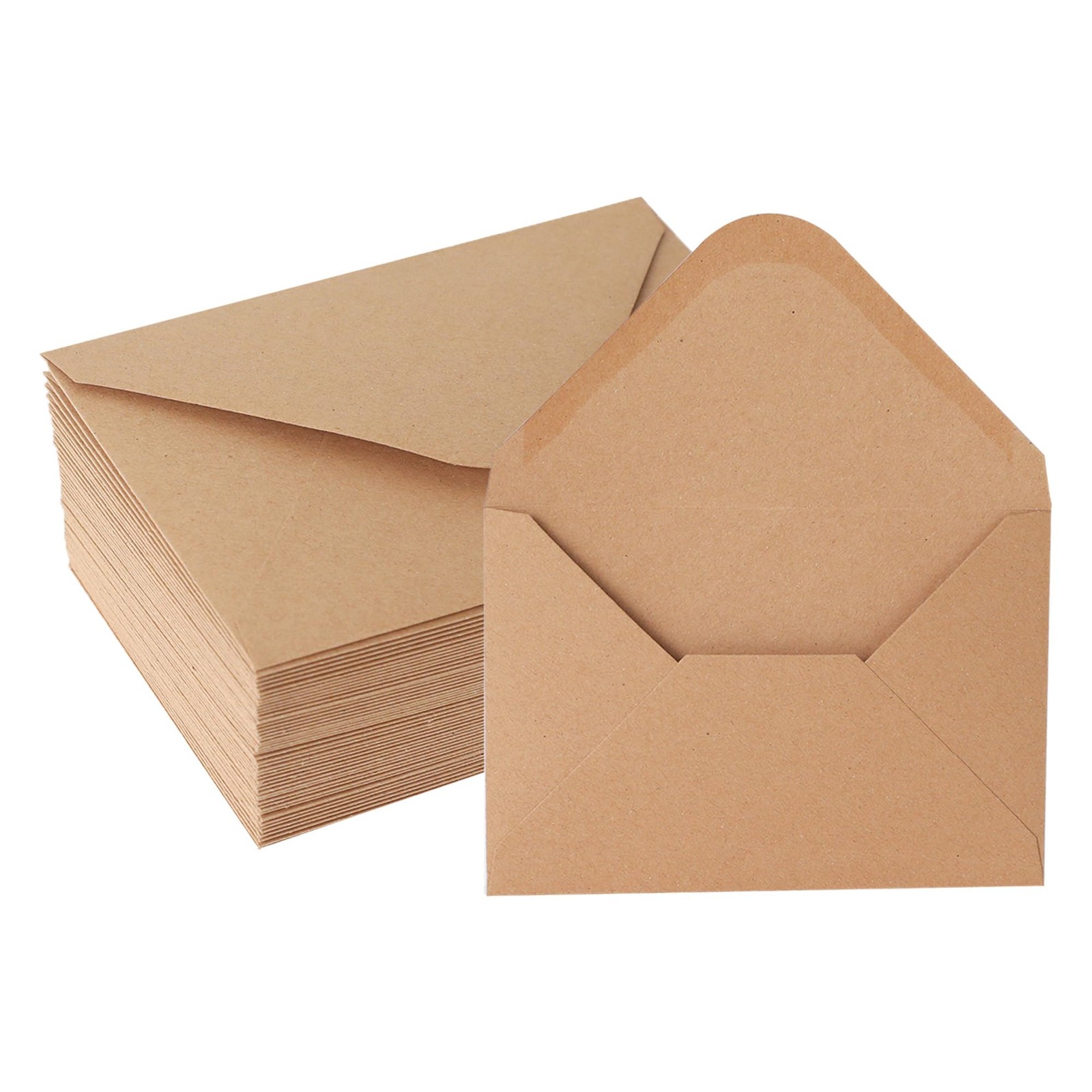 Vflap Kraft Envelopes, 50 Pack, 4 x 6 Inch, A4 Envelopes, Card Envelopes, Bro…