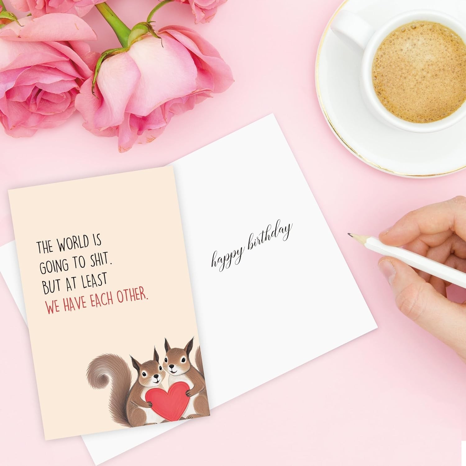 love card/anniversary card/have each other/squirrels