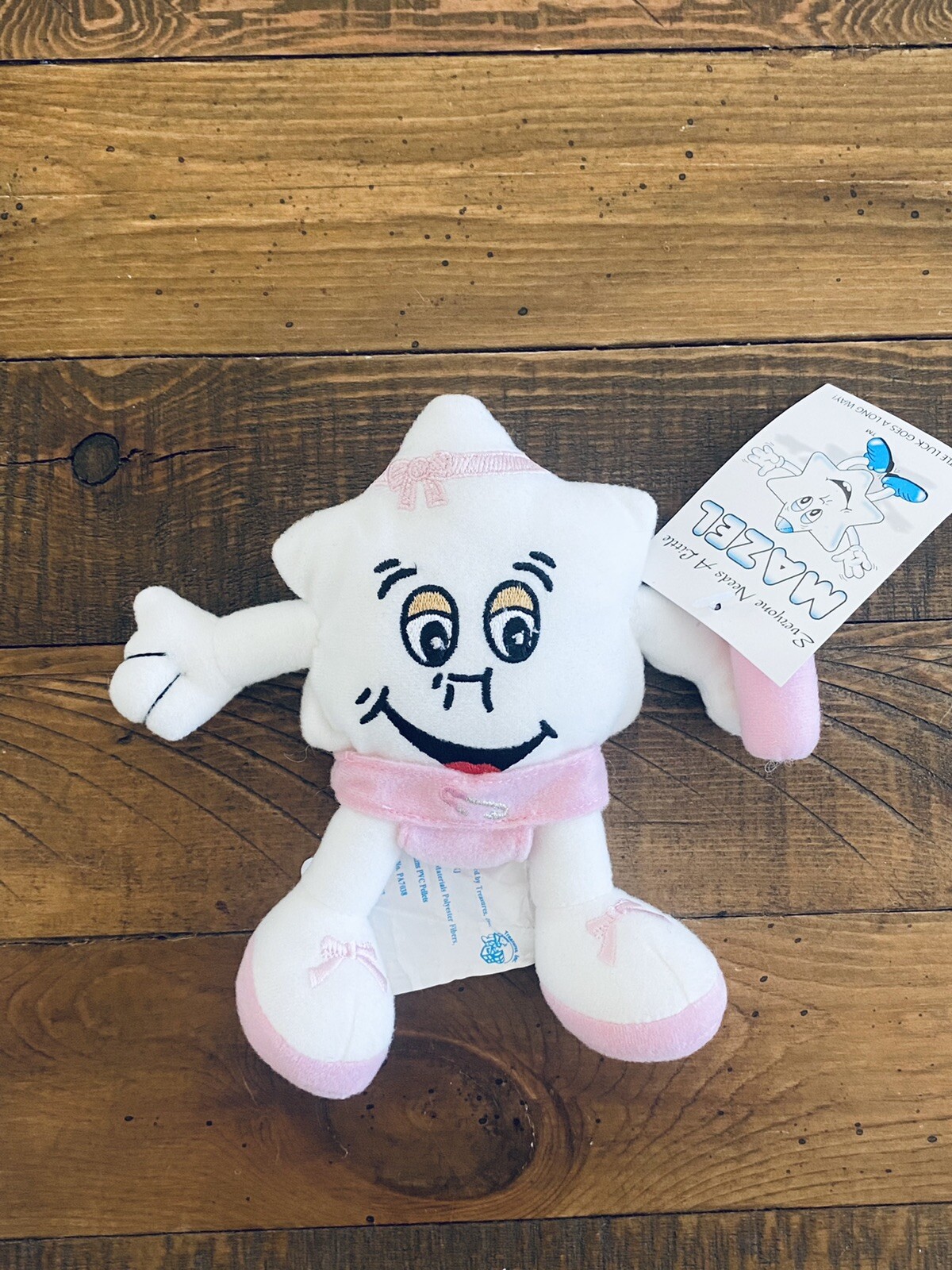 6” Jewish Mazel Plush Good Luck Star Girl Baby Bat Mitzvah Hanukkah Doll Toy Kid