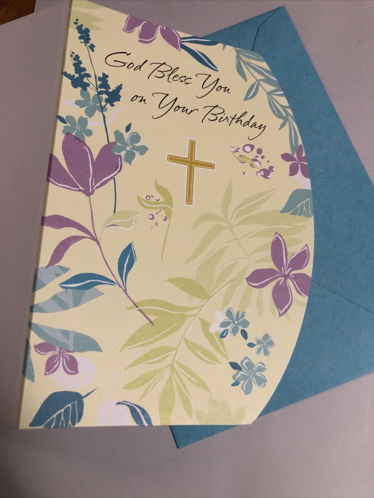 God Bless You On Your Birthday Religious Tender Thoughts American Greetings Card