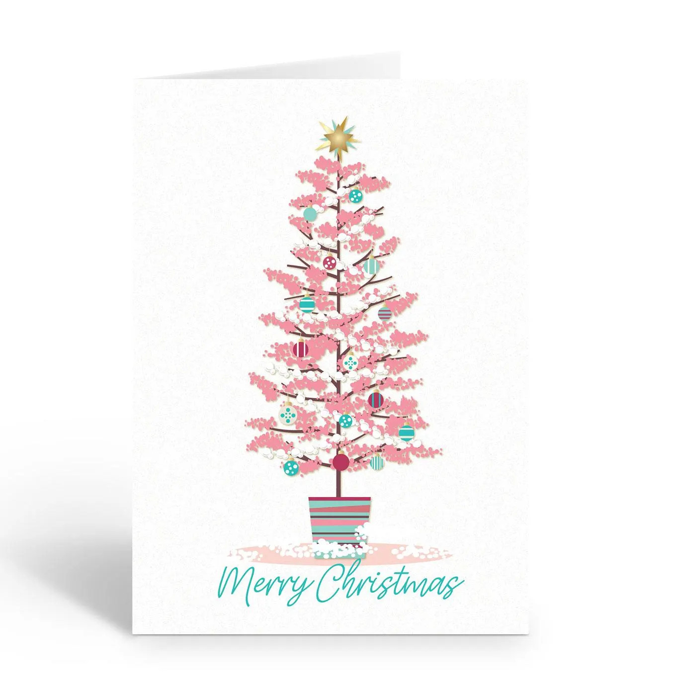 Stonehouse Collection – Pink Pastel Christmas Cards for Any Occasion – Holiday G